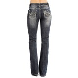 Rock & Roll Cowgirl Zigzag Jeans - Mid Rise, Bootcut (For Women)