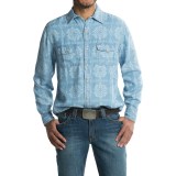 Ryan Michael Aztec Laser Print Shirt - TENCEL®, Snap Front, Long Sleeve (For Men)