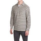 Velour Shirt - Zip Neck, Long Sleeve (For Men)