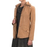 Bernardo Wing Collar Jacket - Suede (For Women)
