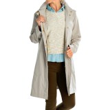 Ellen Tracy Outerwear Microfiber A-Line Coat - Removable Liner (For Women)