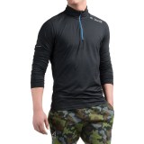 AL1VE Running Shirt - Zip Neck, Long Sleeve (For Men)