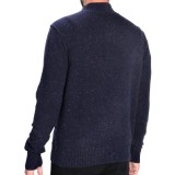 Toscano Flecked Mock Neck Sweater - Lambswool Blend (For Men)