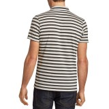 NAU To-Polo-Gy Stripe Polo Shirt - Organic Cotton, Short Sleeve (For Men)