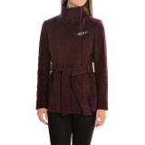 Cole Haan Outerwear Double-Breasted Wool Coat - Belted (For Women)