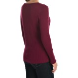 August Silk Rib-Knit Sweater - Silk Blend (For Women)