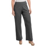 Joan Vass Stretch Interlock Full-Length Pants (For Women)
