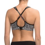 Marilyn Monroe Molded Microfiber Sports Bra - Crisscross Back (For Women)