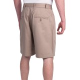 Smith & Tweed Wrinkle-Free Twill Shorts - Double-Reverse Pleats (For Men)
