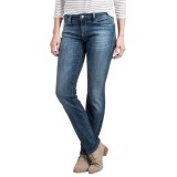 Mavi Kerry Indigo Cigarette Leg Jeans - Mid Rise, Stretch Cotton Blend (For Women)