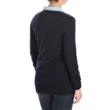 Tahari Front Buckle Cardigan Sweater - Merino Wool (For Women)