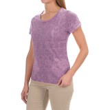 White Sierra Shiva Burnout T-Shirt - Short Sleeve (For Women)