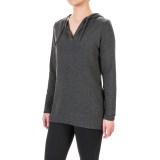 Harmony and Balance Hooded Tunic Shirt - Long Sleeve (For Women)