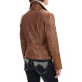 Scully Leather Trail Jacket - Detachable Faux-Shearling Collar (For Women)