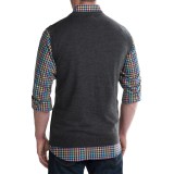 For The Republic V-Neck Sweater Vest - Merino Wool (For Men)
