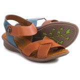 Groundhog Snap Criss-Cross Sandals - Leather (For Women)