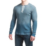 True Grit Indigo Thermal Henley Shirt - Long Sleeve (For Men)