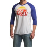Kavu Fly Ball Baseball T-Shirt - 3/4 Sleeve (For Men)