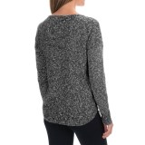 Lilla P Marled Side-Split Sweater - Boat Neck (For Women)