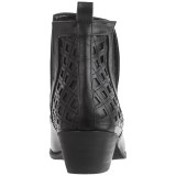 Yoki Catalina Laser-Cut Ankle Boots - Vegan Leather (For Women)