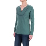 Woolrich Tall Pine Embroidered Henley Shirt - Long Sleeve (For Women)