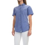 Woolrich Boyfriend Knit Shirt - Short Sleeve (For Women)