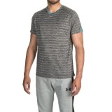 Bruno V-Neck Striped Color-Block T-Shirt - Short Sleeve (For Men)