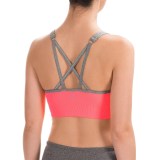 Spalding Heathered-Strap Sports Bra - Medium Impact (For Women)