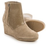 TOMS High Desert Wedge Ankle Boots - Suede (For Women)