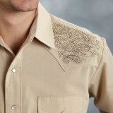 Roper Embroidered Yoke Western Shirt - Snap Front, Long Sleeve (For Men)