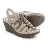 Fly London Yito Sandals - Leather, Wedge Heel (For Women)