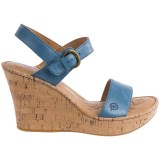 Born Lenore Wedge Sandals - Leather (For Women)