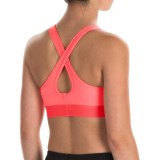 Under Armour HeatGear® Crossback Sports Bra - Medium Impact (For Women)