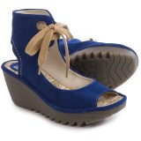 Fly London Yaffa Wedge Lace-Up Sandals (For Women)