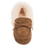 LAMO Footwear Mist Moccasin Slippers - Suede, Sheepskin Lined (For Women)