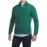 Johnstons of Elgin Cashmere Sweater - Zip Neck (For Men)