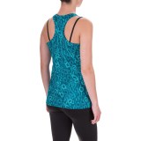 Reebok Dynamic Logo-Print Tank Top - Racerback (For Women)