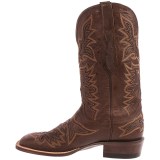 Lucchese Brady Smooth Ostrich Cowboy Boots - Square Toe (For Men)
