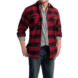 Moose Creek Brawny Plaid Flannel Shirt - Long Sleeve (For Tall Men)