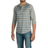 Raw Yarn Industries Striped Henley Shirt - Long Sleeve (For Men)