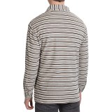 Velour Shirt - Zip Neck, Long Sleeve (For Men)