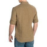 Timberland Linen Cargo Shirt - Long Sleeve (For Men)