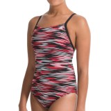 Adidas Linear Movement Vortex Back Swimsuit (For Women)