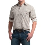 Panhandle Slim Peached Poplin Print Shirt - Snap Front, Long Sleeve (For Men)