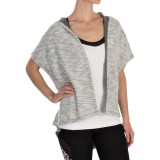 Steve Madden Oversized Hooded Wrap Top - Short Sleeve (For Women)