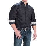 Panhandle Slim Select Peached Poplin Print Shirt - Long Sleeve (For Men and Tall Men)