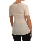 Calida Richesse Top - Wool-Silk, Short Sleeve (For Women)