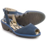 Fly London Popa Wedge Sandals - Leather (For Women)