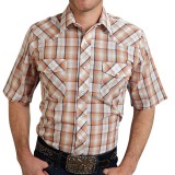 Roper Classic Plaid Shirt - Snap Front, Short Sleeve (For Men)