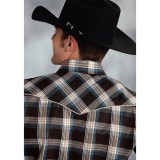 Roper Special Lurex Plaid Shirt - Snap Front, Long Sleeve (For Men)